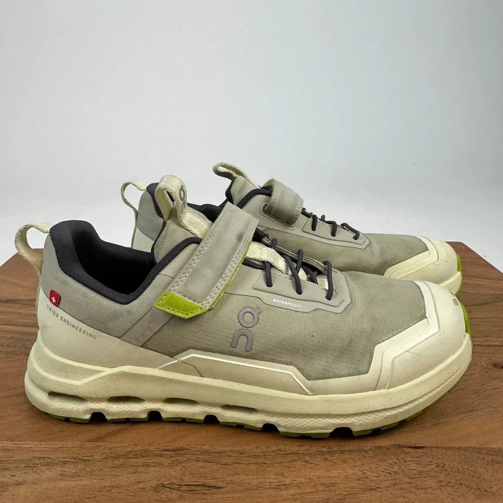 Big Kids On Cloudhero‎ Waterproof Green Trail Running Sneakers Shoes Size 1.5 Y